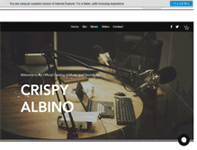 Tablet Screenshot of crispyalbino.com